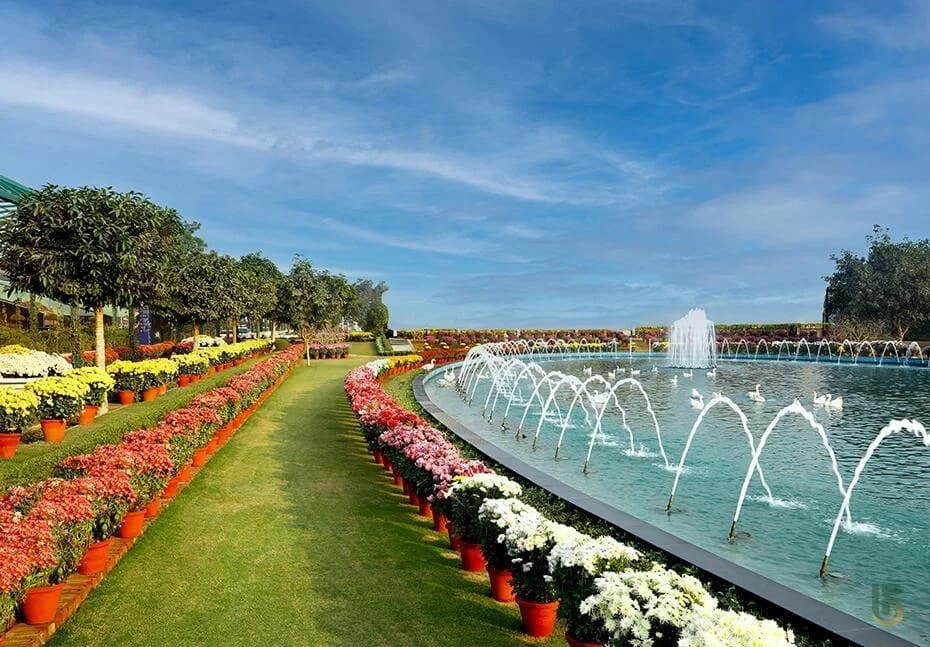 Central Park Aqua Front Towers Flower Garden