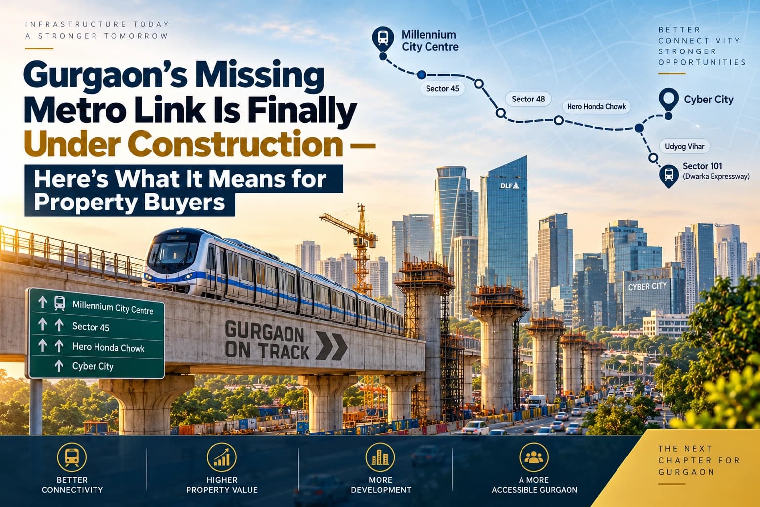 Gurgaon's Missing Metro Link Is Finally Under Construction — Here's What It Means for Property Buyers