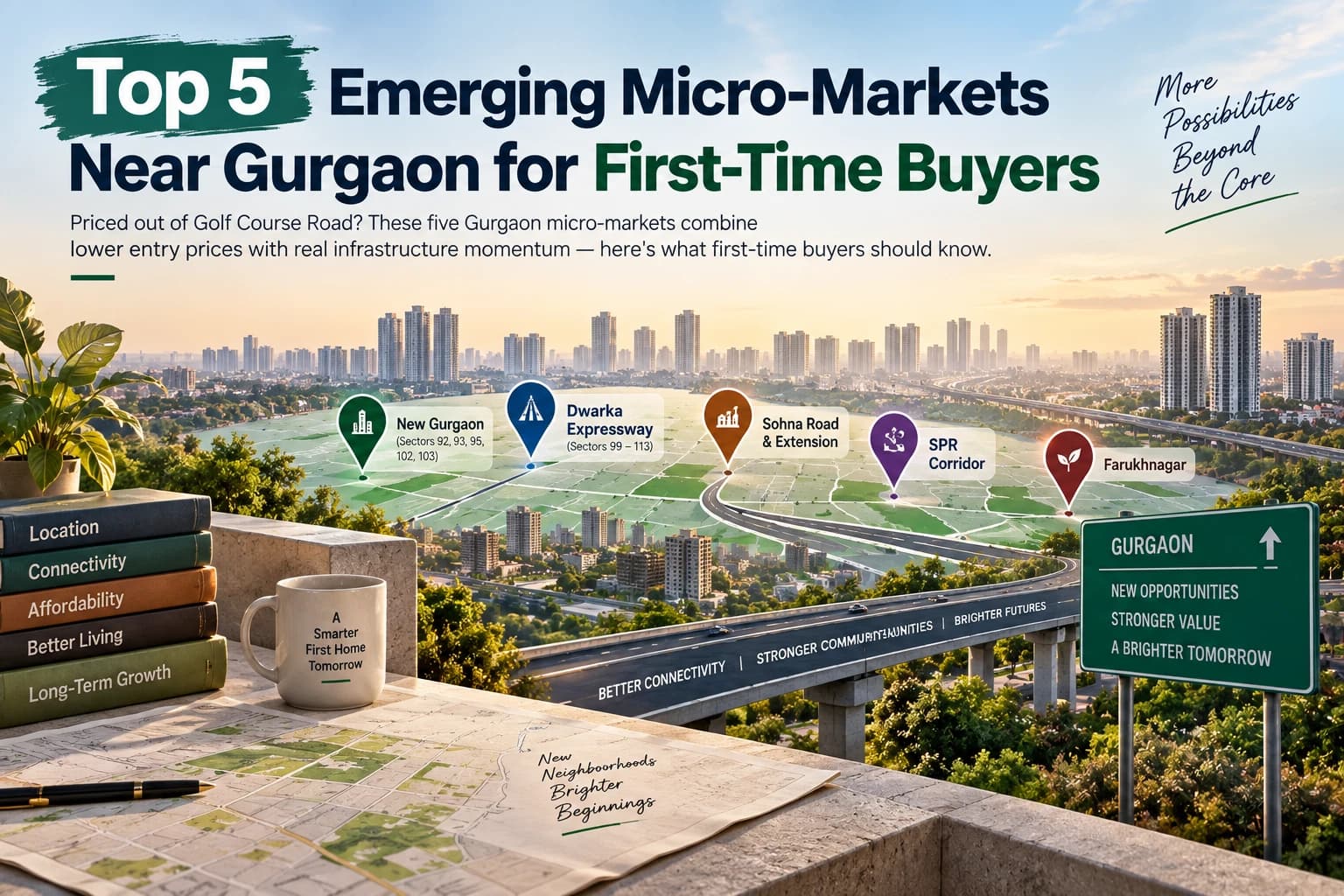 Top 5 Emerging Micro-Markets Near Gurugram for First-Time Buyers