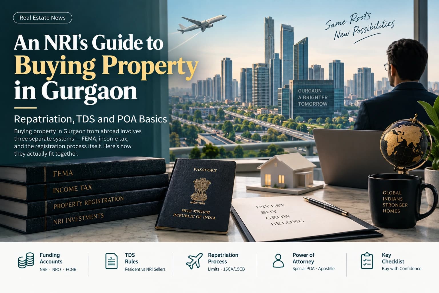 An NRI's Guide to Buying Property in Gurgaon: Repatriation, TDS and POA Basics
