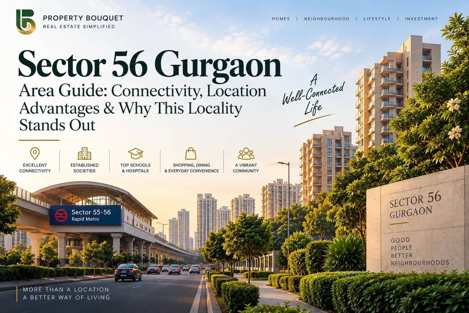 Sector 56 Gurgaon Area Guide: Connectivity, Location Advantages & Why This Locality Stands Out