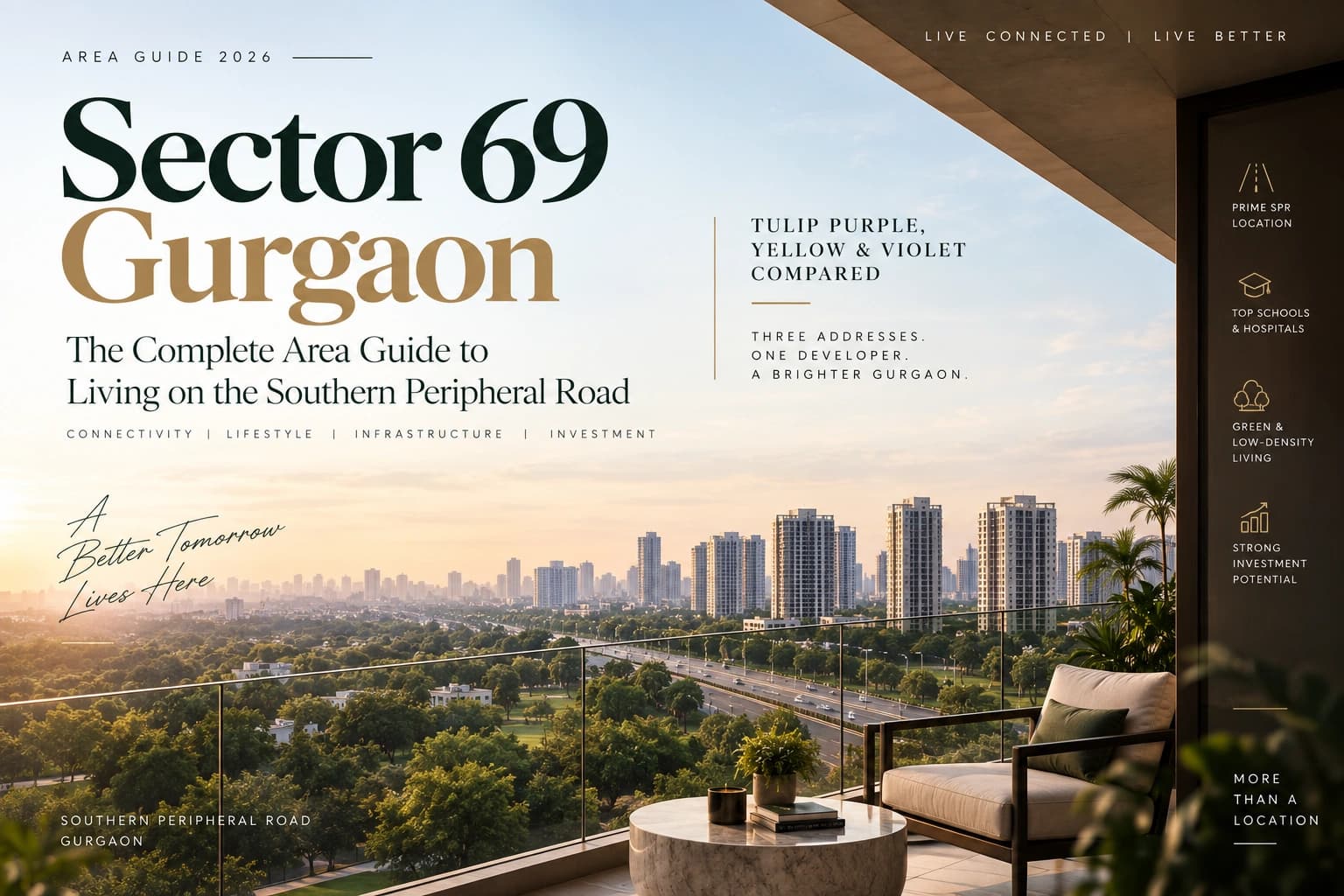 Sector 69 Gurgaon Area Guide 2026 | Tulip Purple, Yellow & Violet Compared