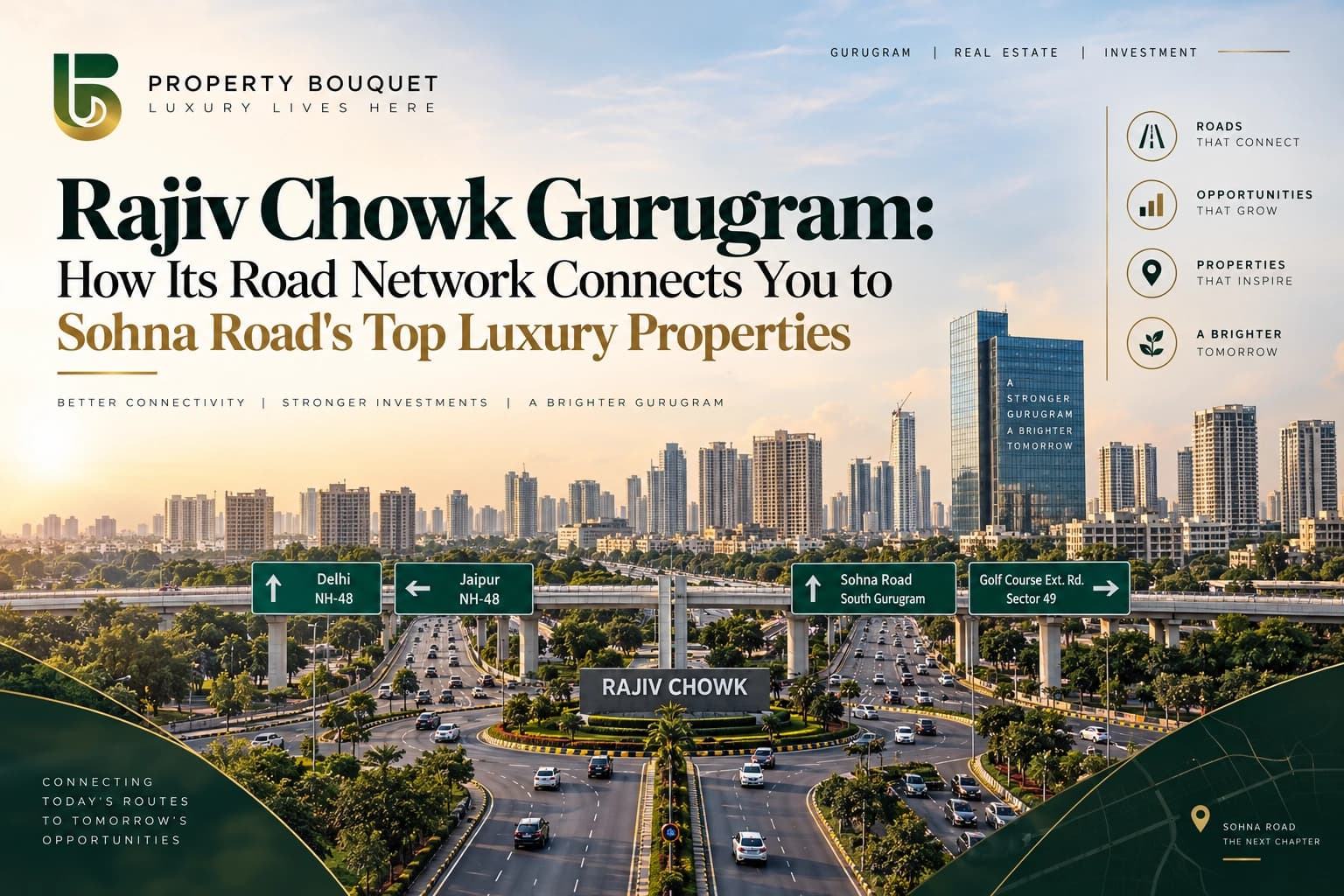 Rajiv Chowk Gurugram: How Its Connectivity Links Sector 33, 36 & 49's Luxury Properties
