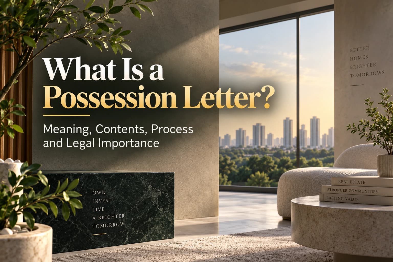 What Is a Possession Letter? Meaning, Contents & RERA Rules