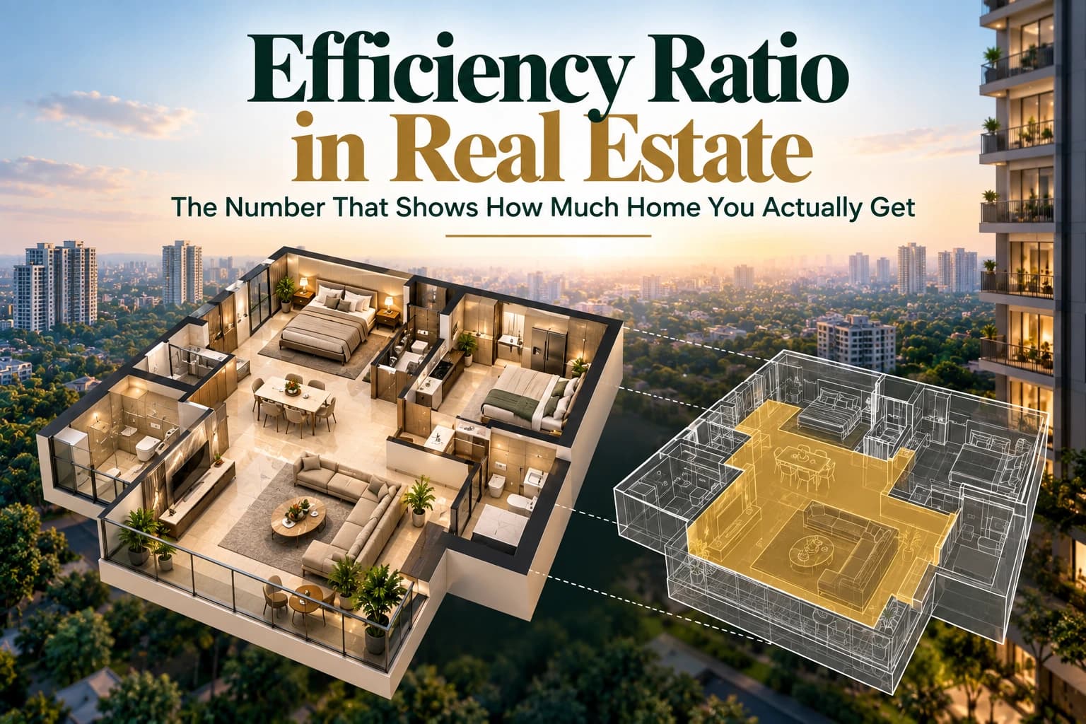 Efficiency Ratio Explained: How Much of Your Flat Is Really Yours?