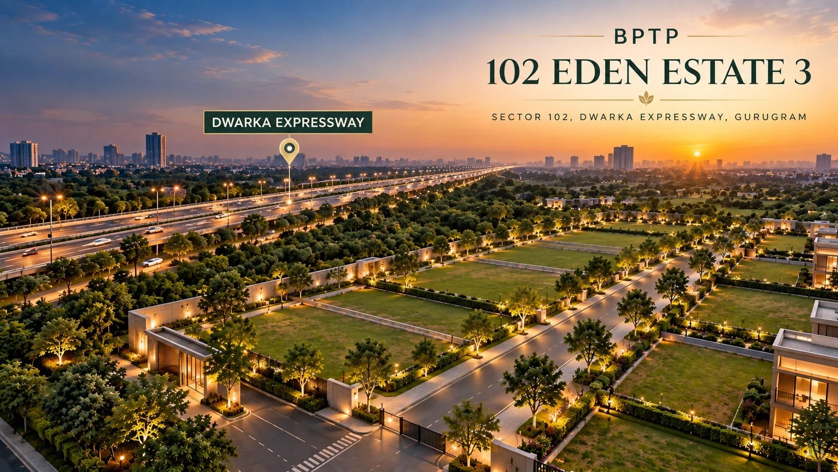 BPTP 102 Eden Estate 3 Sector 102 Gurugram by BPTP in Gurgaon > Dwarka expressway > Sector 102 - Luxury plots Project