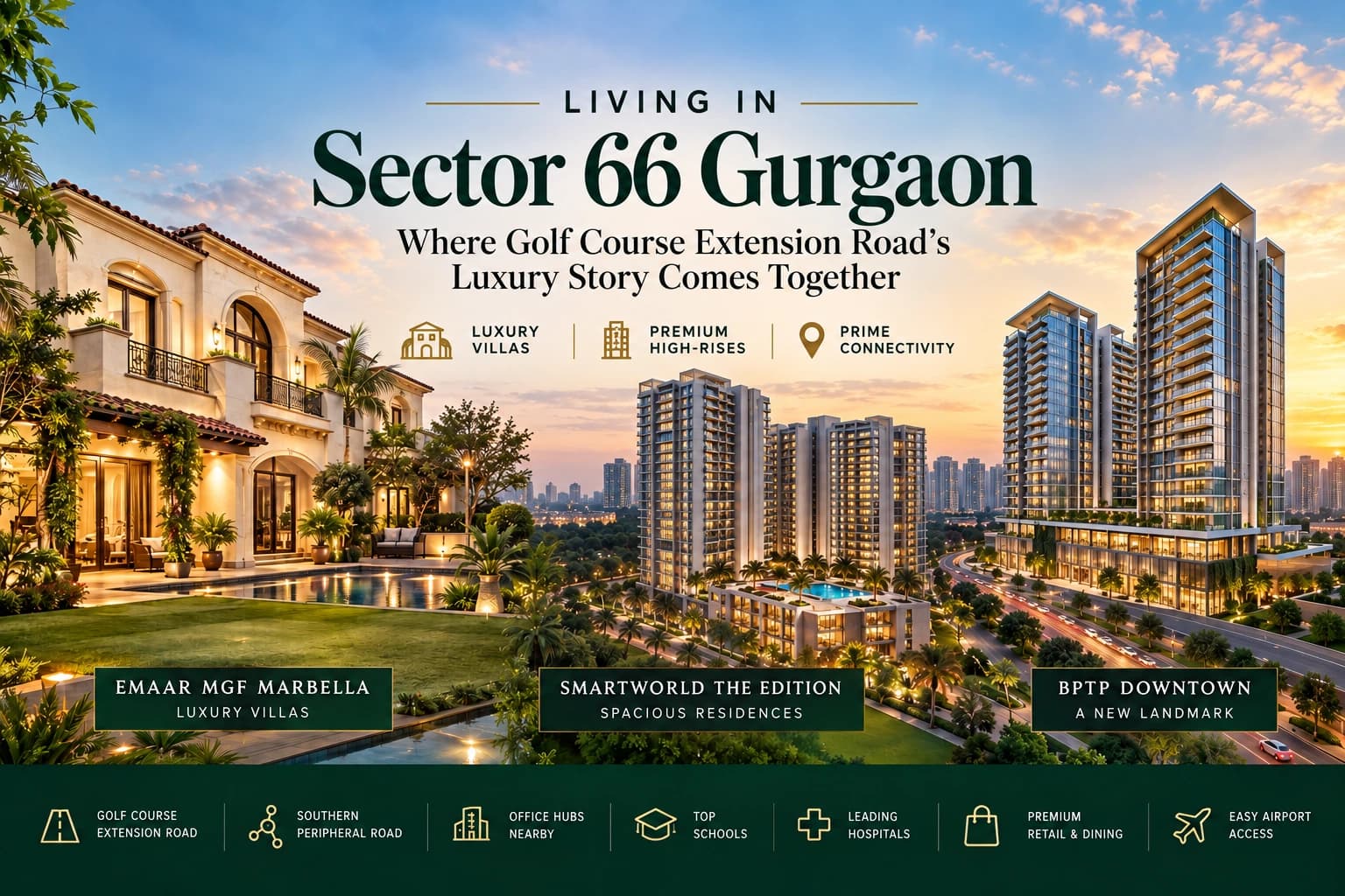 Sector 66 Gurgaon: One Address, Three Ways to Live in Luxury