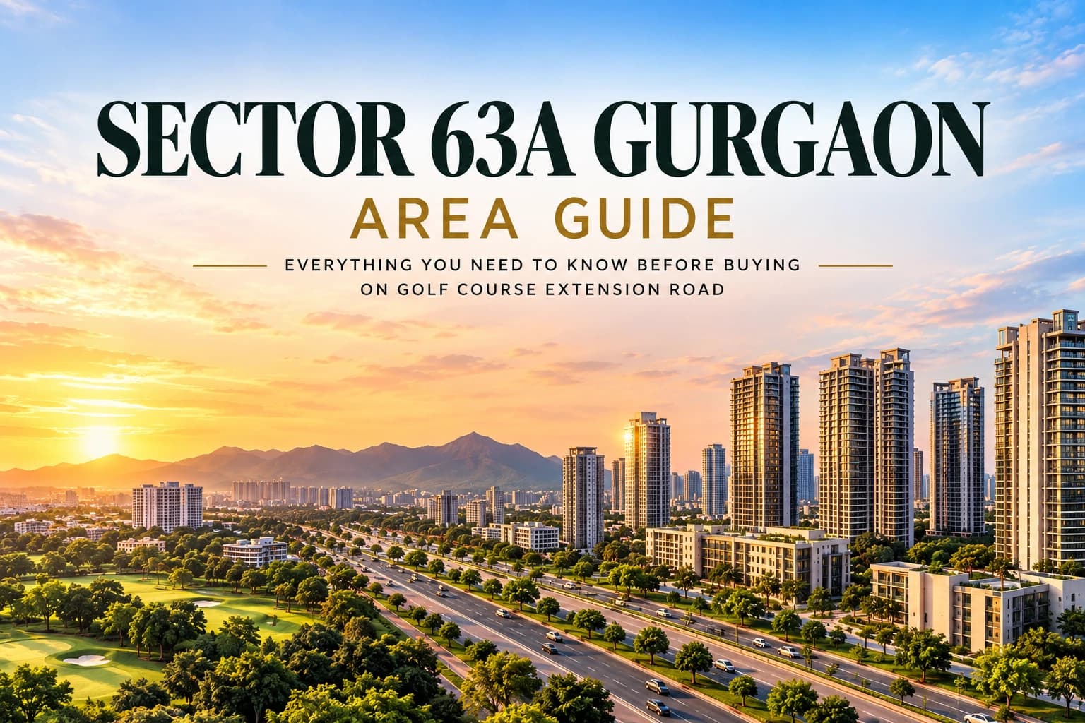 Sector 63A Gurgaon Area Guide: Living & Investing on Golf Course Extension Road