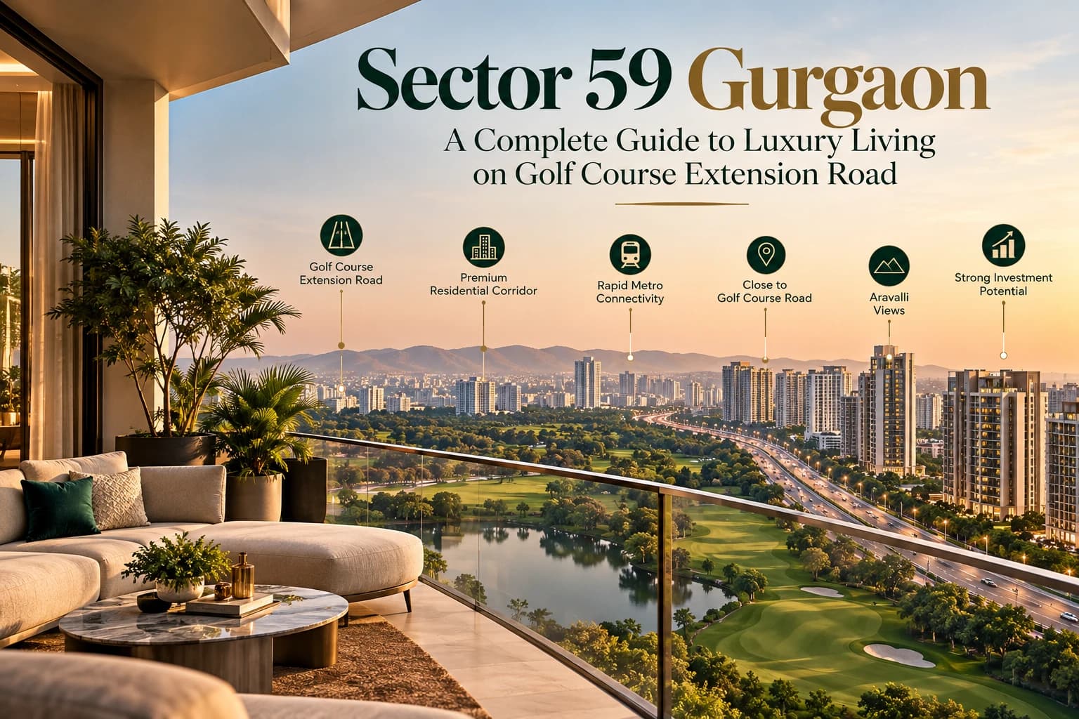 Sector 59 Gurgaon: Luxury Homes on Golf Course Extension Road