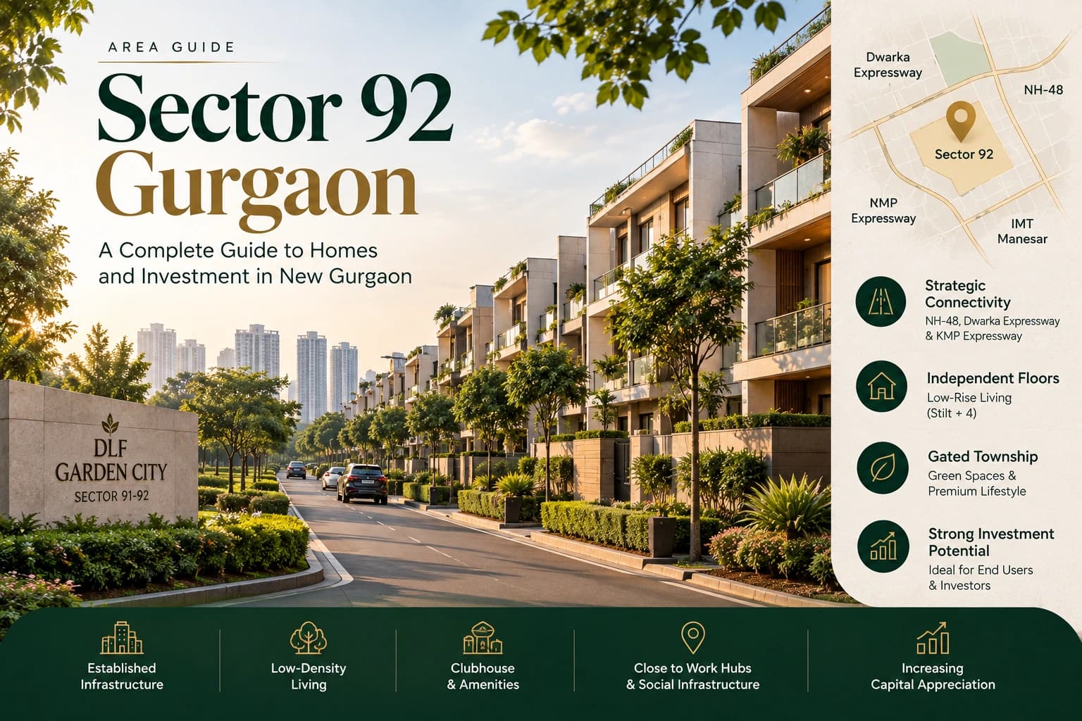 Sector 92 Gurgaon: Independent Floors and Homes in New Gurgaon