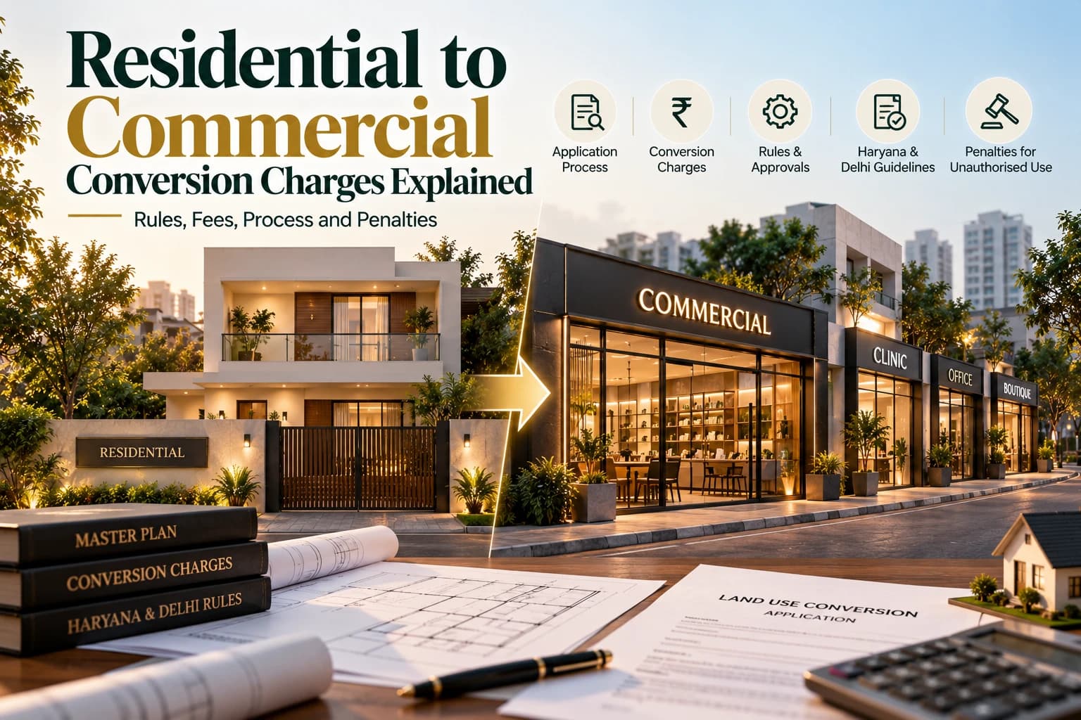 Residential to Commercial Conversion Charges: Rules, Fees & Process