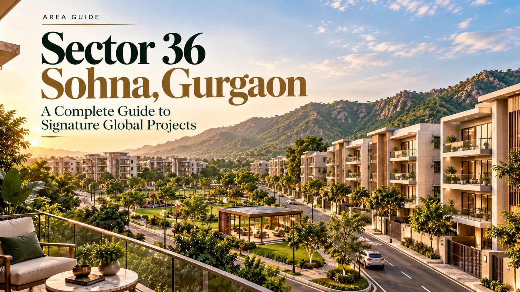 Signature Global in Sector 36 Sohna: Independent Floors Near the Aravallis