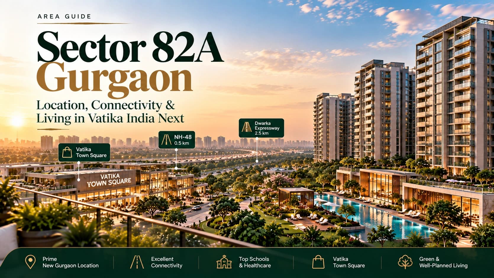 Sector 82A Gurgaon: What It's Like to Live in Vatika India Next