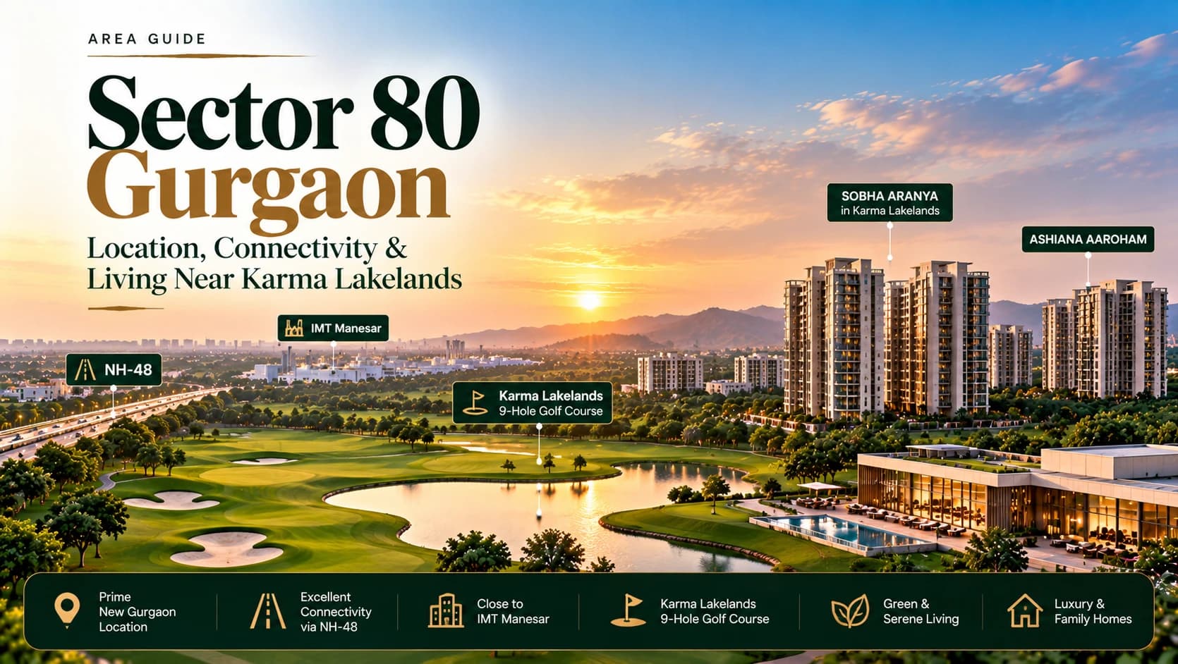 Sector 80 Gurgaon: Golf-Course Greens Meet New Gurgaon Living