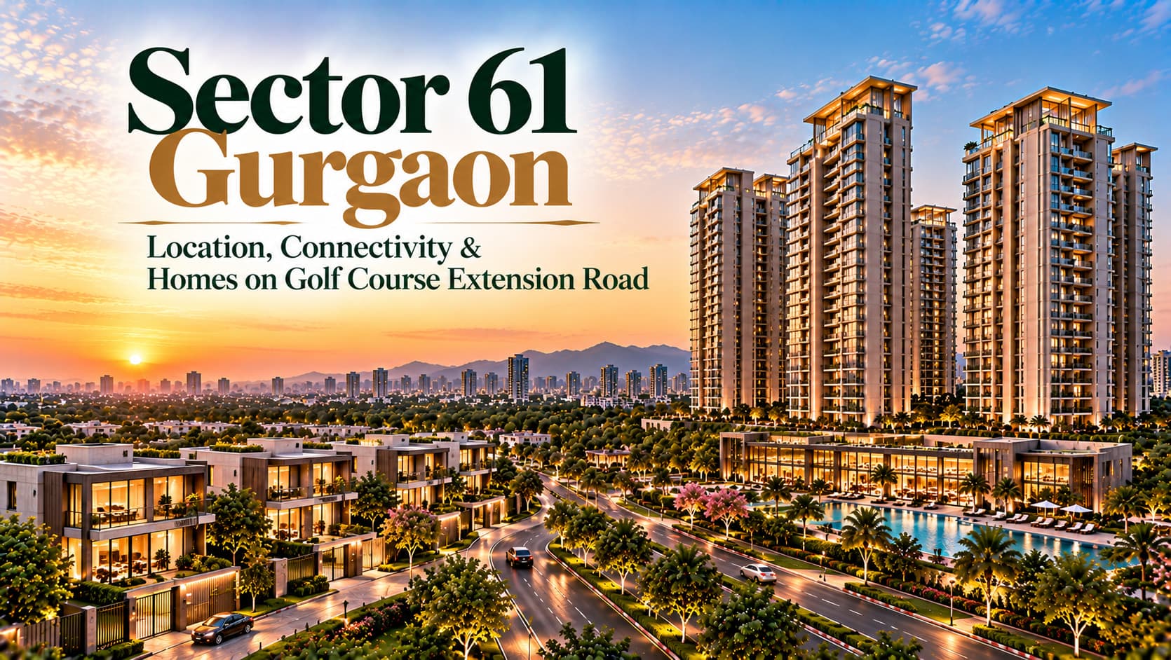 Sector 61 Gurgaon: Apartments and Floors on Golf Course Extension Road