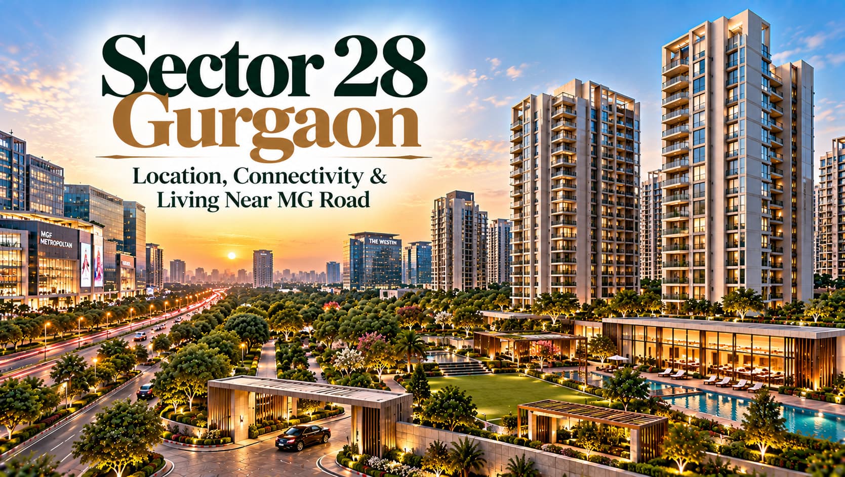Sector 28 Gurgaon: Central Living Next to MG Road and IFFCO Chowk