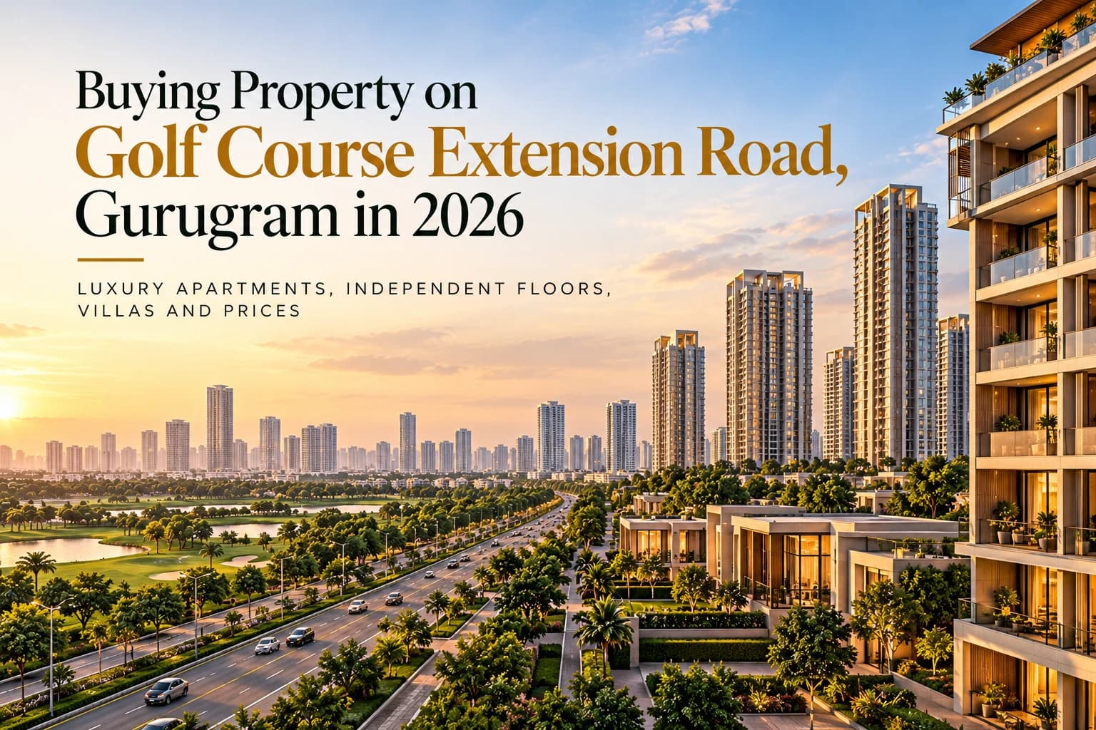 Buying on Golf Course Extension Road in 2026: Flats, Floors & Villas